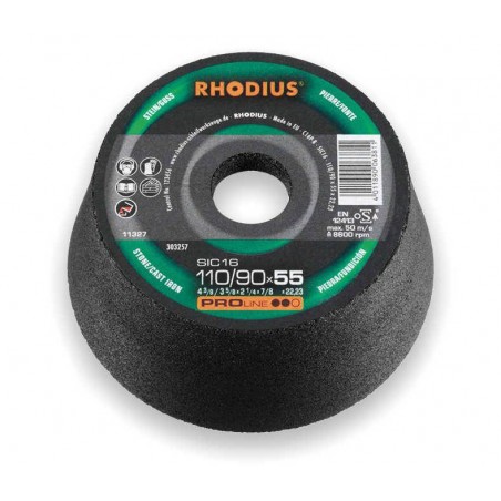 Tarcze garnkowe do kamienia 110/90x55 g60 Rhodius SIC Proline
