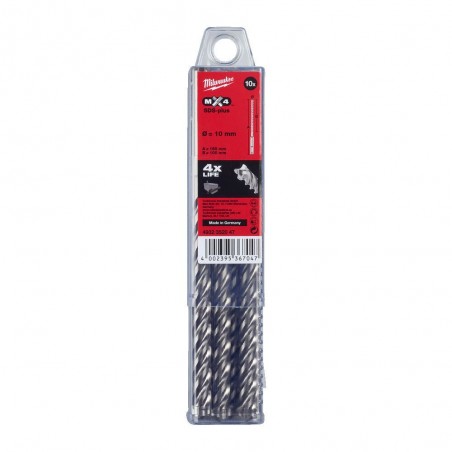 WIERTŁA Ø5 MM SDS-PLUS MILWAUKEE RX4 - 4 OSTRZOWE