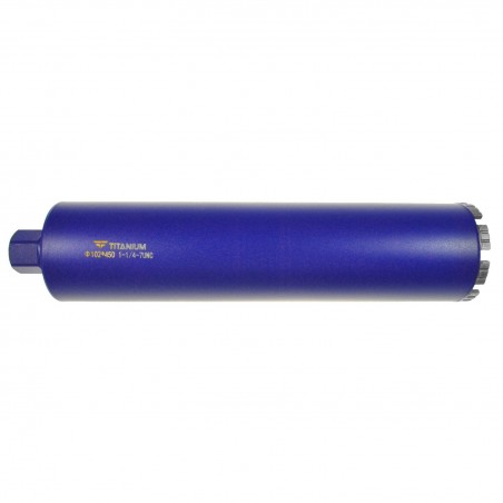 Otwornica diamentowa do betonu 102x450 mm 1.1/4 UNC TITANIUM