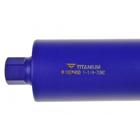Otwornica diamentowa do betonu 102x450 mm 1.1/4 UNC TITANIUM