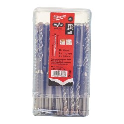 WIERTŁA 10 SZTUK/OP. Ø14 MM SDS-PLUS MILWAUKEE - 2 OSTRZOWE