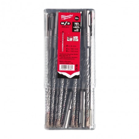 Wiertło udarowe SDS-plus 50szt. 6 x 100/160 Milwaukee