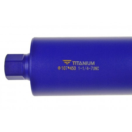 Otwornica diamentowa do betonu 107x450 mm 1.1/4 UNC TITANIUM