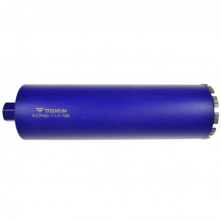 Otwornica diamentowa do betonu 127x450 mm 1.1/4 UNC TITANIUM