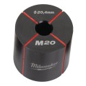 Matryca M20/PG13,5 Φ20,4mm do prasy do otworów MILWAUKEE