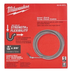 Główka prosta Ø 8 mm x 7,6 m Milwaukee do przepychacza