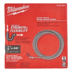 Główka prosta Ø 8 mm x 7,6 m Milwaukee do przepychacza