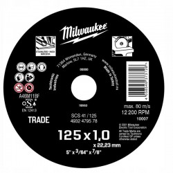 Tarcza do cięcia metalu 125x1.0mm Milwaukee