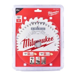 Zestaw tarcz 190 x 30 mm Twin pack 24 i 48 zęby 2 szt. Milwaukee