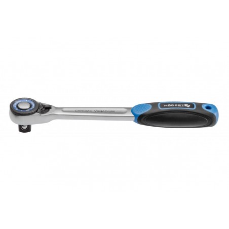 Grzechotka prosta 1/4'', 72 zęby, CrMo Hogert HT1R304