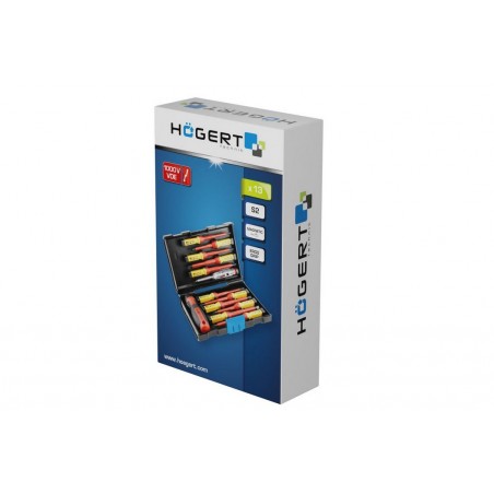 Zestaw wkrętaków 1000V Hogert HT1S997 stal S2 13 szt.