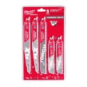 Zestaw brzeszczotów Sawzall Carbide Milwaukee 5 szt.