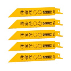 Zestaw brzeszczotów BIM do metalu 152 mm DeWalt DT2384, 5 szt