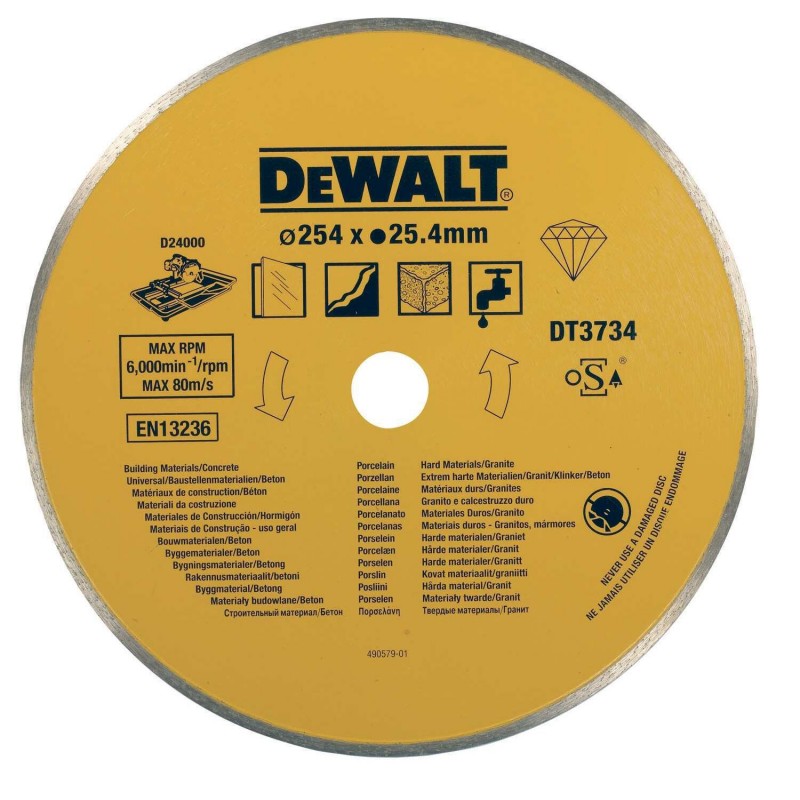 Tarcza diamentowa do cegły i beotnu 250x25,4 mm DeWalt DT3734