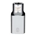 Nasadka chromowana 8mm 1/2" standardowa Milwaukee