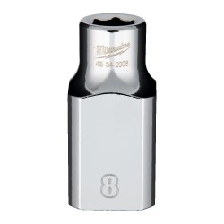Nasadka chromowana 8mm 1/2" standardowa Milwaukee