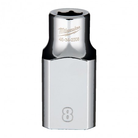 Nasadka chromowana 8mm 1/2" standardowa Milwaukee