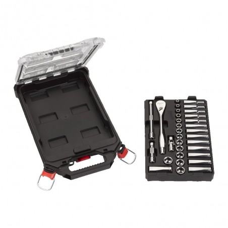 Nasadki 3/8˝ z grzechotką zestaw 32 szt. Milwaukee PACKOUT™ SLIM