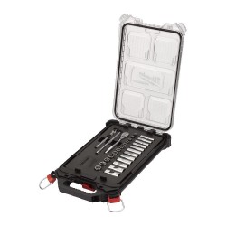 Nasadki 1/4˝ z grzechotką zestaw 28 szt. PACKOUT™ SLIM Milwaukee