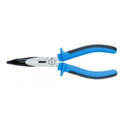 Szczypce wydłużone wygięte 200 mm, CrV Hogert HT1P024