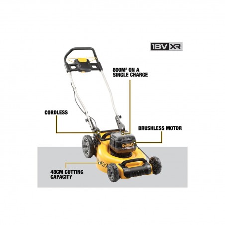 Kosiarka akumulatorowa do trawy 2x18V 5.0Ah DeWalt DCMW564P2-QW