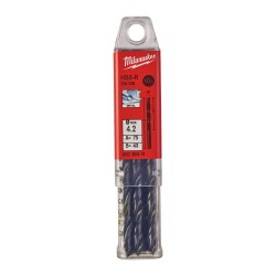 Wiertła do metalu HSSR 4,2x75x43 Milwaukee 10 szt.