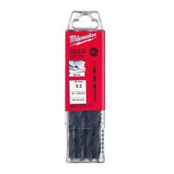 WIERTŁA DO METALU Ø DO 5 MM - 10 SZTUK  HSS-R - DIN 338