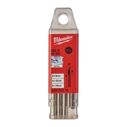 KRÓTKIE WIERTŁA DO METALU - 10 SZTUK MILWAUKEE HSS-G