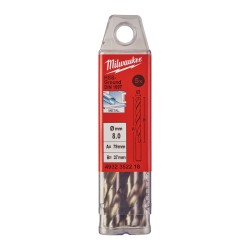 KRÓTKIE WIERTŁA DO METALU - 10 SZTUK MILWAUKEE HSS-G
