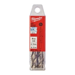 KRÓTKIE WIERTŁA DO METALU - 10 SZTUK MILWAUKEE HSS-G