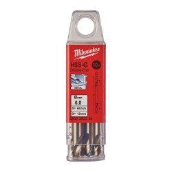 KRÓTKIE WIERTŁA DO METALU - 10 SZTUK MILWAUKEE HSS-G
