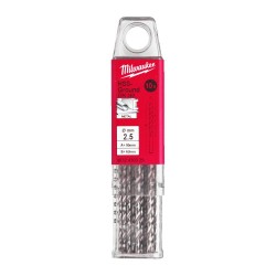 KRÓTKIE WIERTŁA DO METALU - 10 SZTUK MILWAUKEE HSS-G