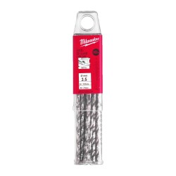 KRÓTKIE WIERTŁA DO METALU - 10 SZTUK MILWAUKEE HSS-G