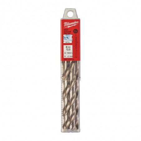 KRÓTKIE WIERTŁA DO METALU - 10 SZTUK MILWAUKEE HSS-G