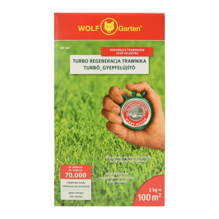 Mieszanka nasion traw, turbo regeneracja 100m2 Wolf Garten SR100