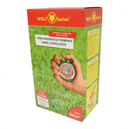 Mieszanka nasion traw, turbo regeneracja 100m2 Wolf Garten SR100