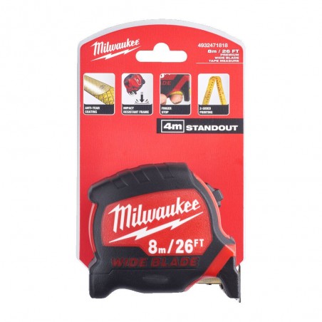Taśma miernicza Premium Wide 8 m / 26 ft Milwaukee