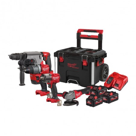 Zestaw narzędzi akumulatorowych 18V Milwaukee M18FPP4A2-553P