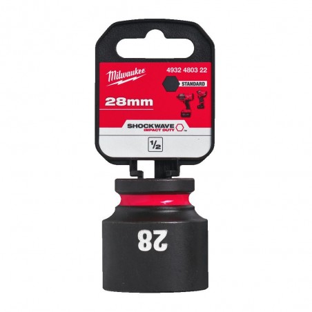Nasadka udarowa 26 mm 1/2'' krótka Milwaukee