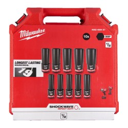 Zestaw nasadek udarowych 1/2'' Milwaukee 13 szt.