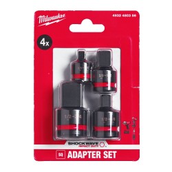 Zestaw adapterów udarowych Milwaukee 4 szt.