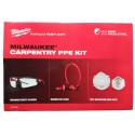 Zestaw BHP dekarz - okulary, stopery, półmaska Milwaukee