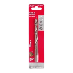 KRÓTKIE WIERTŁA DO METALU - 10 SZTUK MILWAUKEE HSS-G