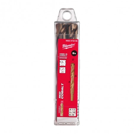 Wiertła do metalu 11x142x94 HSSGC Milwaukee 5 szt.
