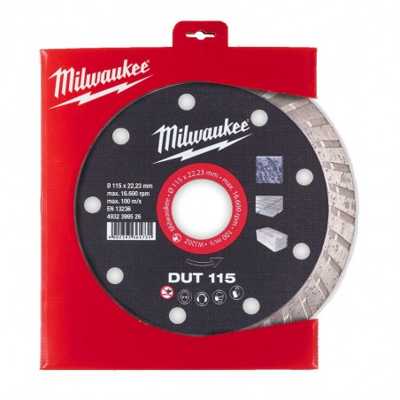 TARCZA DIAMENTOWA MILWAUKEE DUT