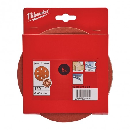 5 SZTUK PAPIERU ŚCIERNEGO Ø 125 MM