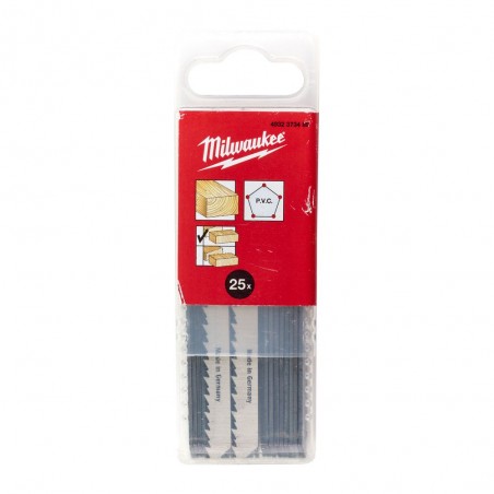 Brzeszczot do drewna i plastiku Milwaukee, 25 szt.