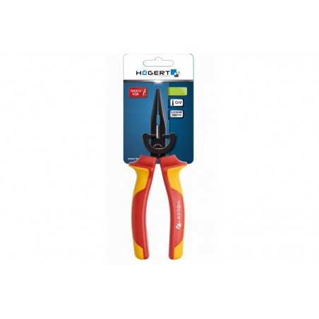 Szczypce wydłużone proste 200 mm 1000V VDE Hogert HT1P917