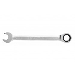 Klucz płasko oczkowy z grzechotką ze stali CrV 14 mm 72T Hogert HT1R014