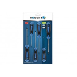 Zestaw wkrętaków stal S2 Hogert HT1S095 6 szt.